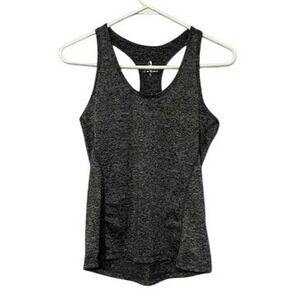 Icy Zone Womens Racerback Tank Top Charcoal Heather Gray Space Dye S